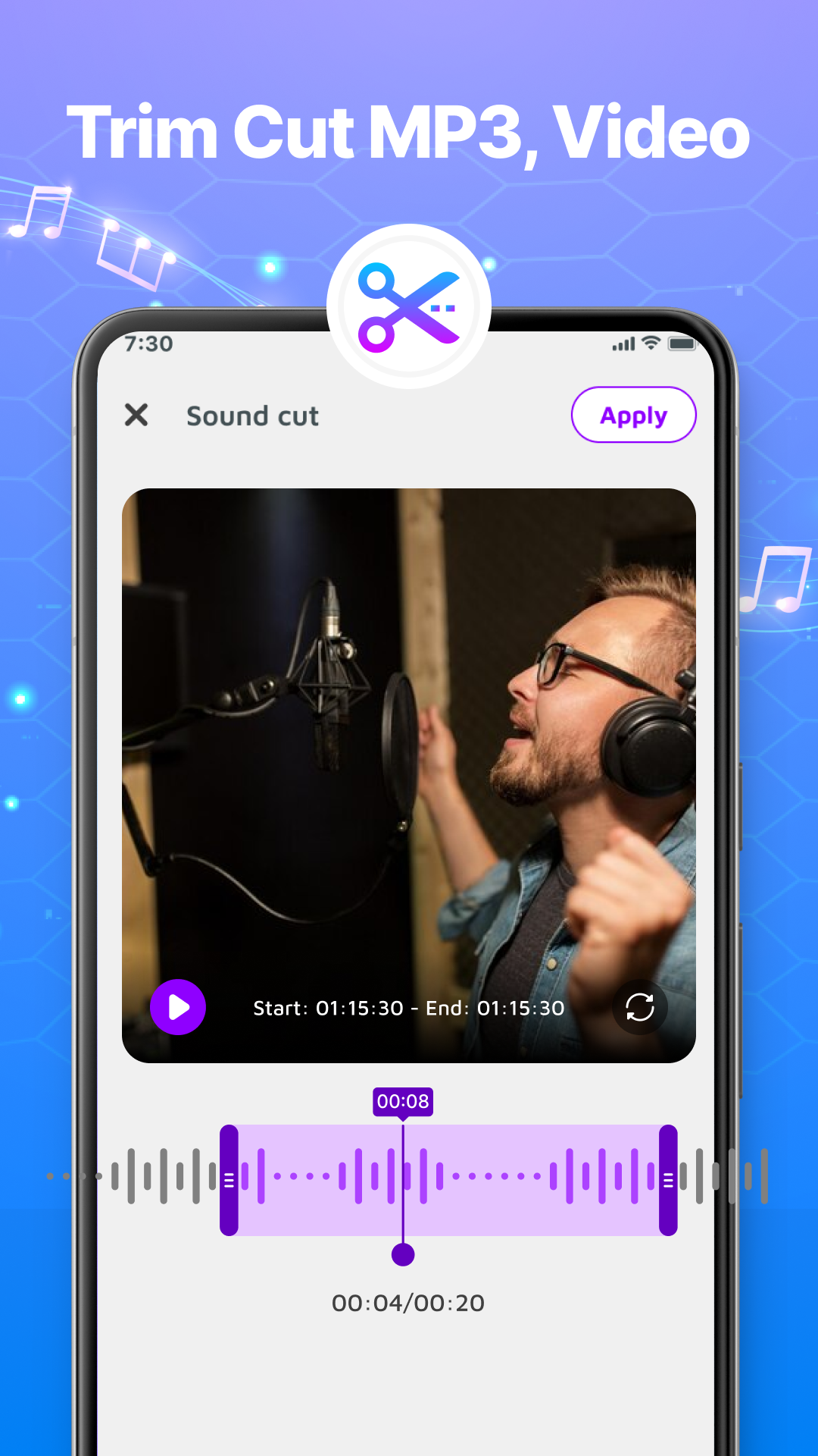 اسکرین شات 6 برنامه Voice Changer - Voice Effects
