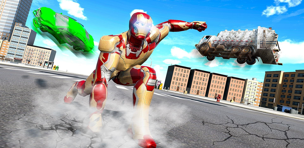 اسکرین شات 1 بازی Iron Super Hero Vs. City Gangs