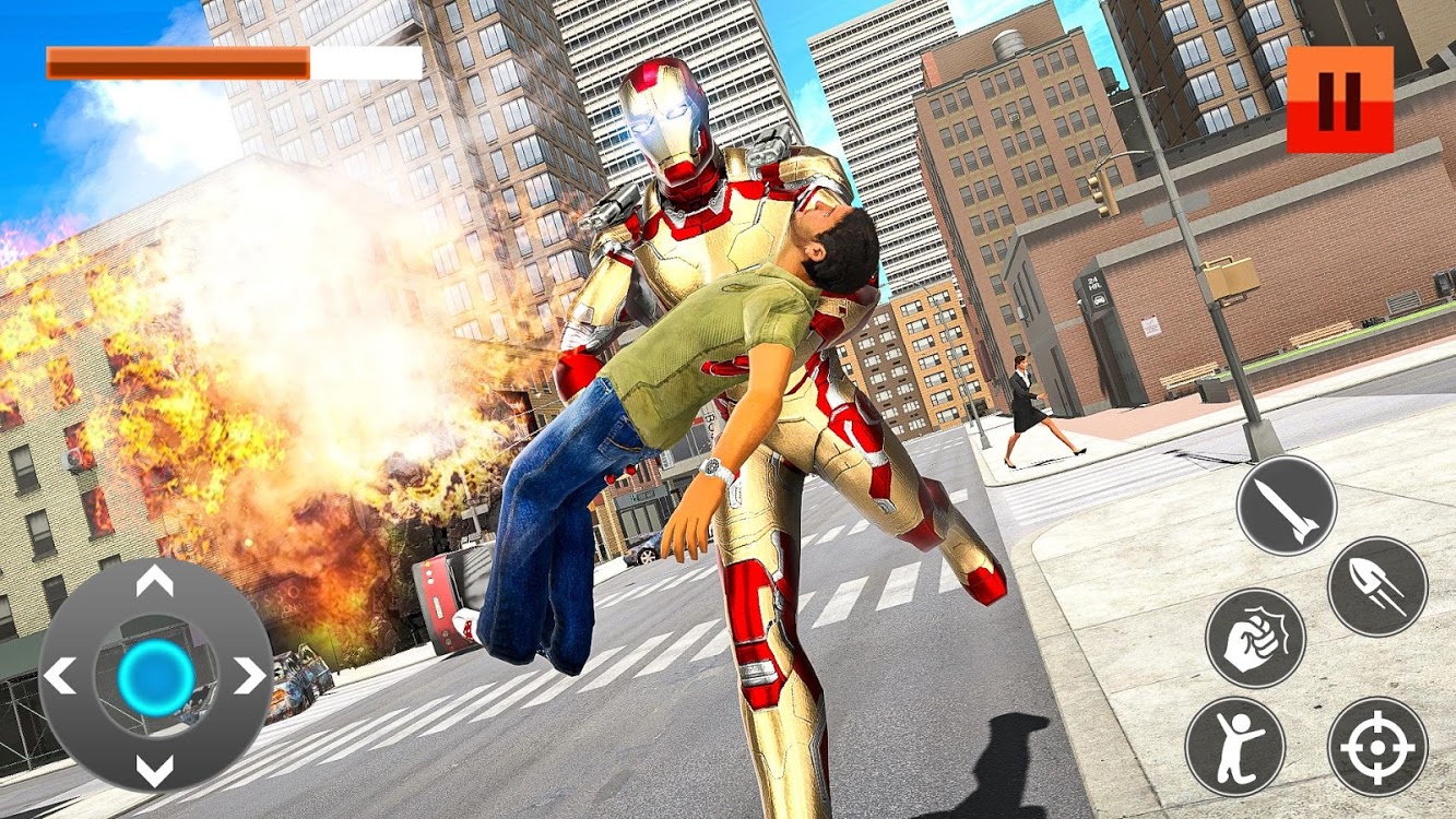 اسکرین شات 4 بازی Iron Super Hero Vs. City Gangs