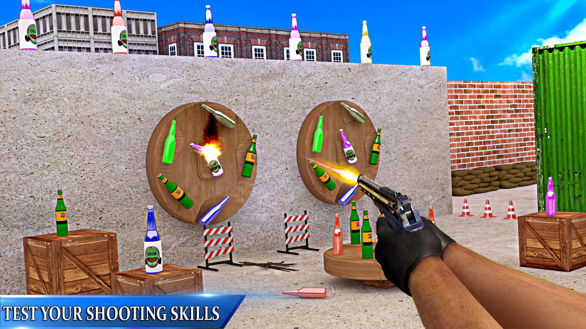 اسکرین شات 1 بازی Fps Bottle Shooting Games 3D