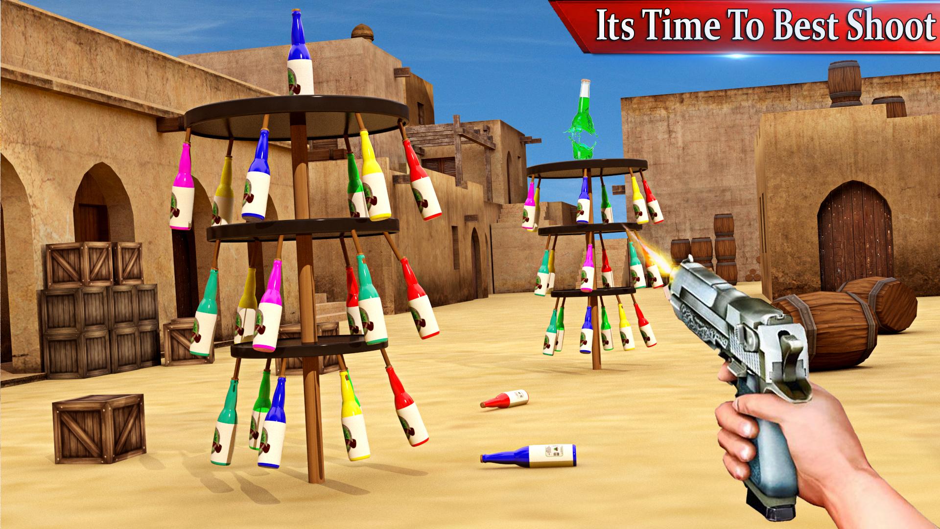 اسکرین شات 3 بازی Fps Bottle Shooting Games 3D