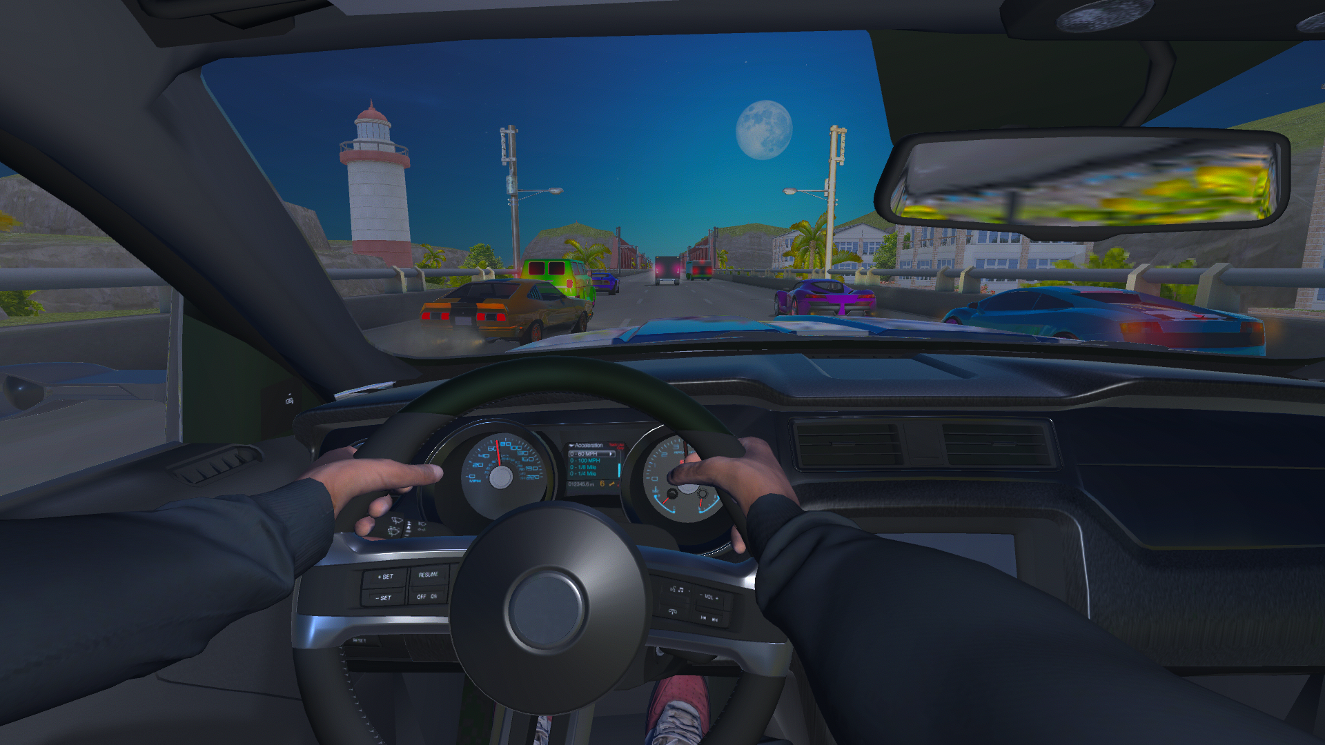 اسکرین شات 3 بازی Real Highway Car Racing Games