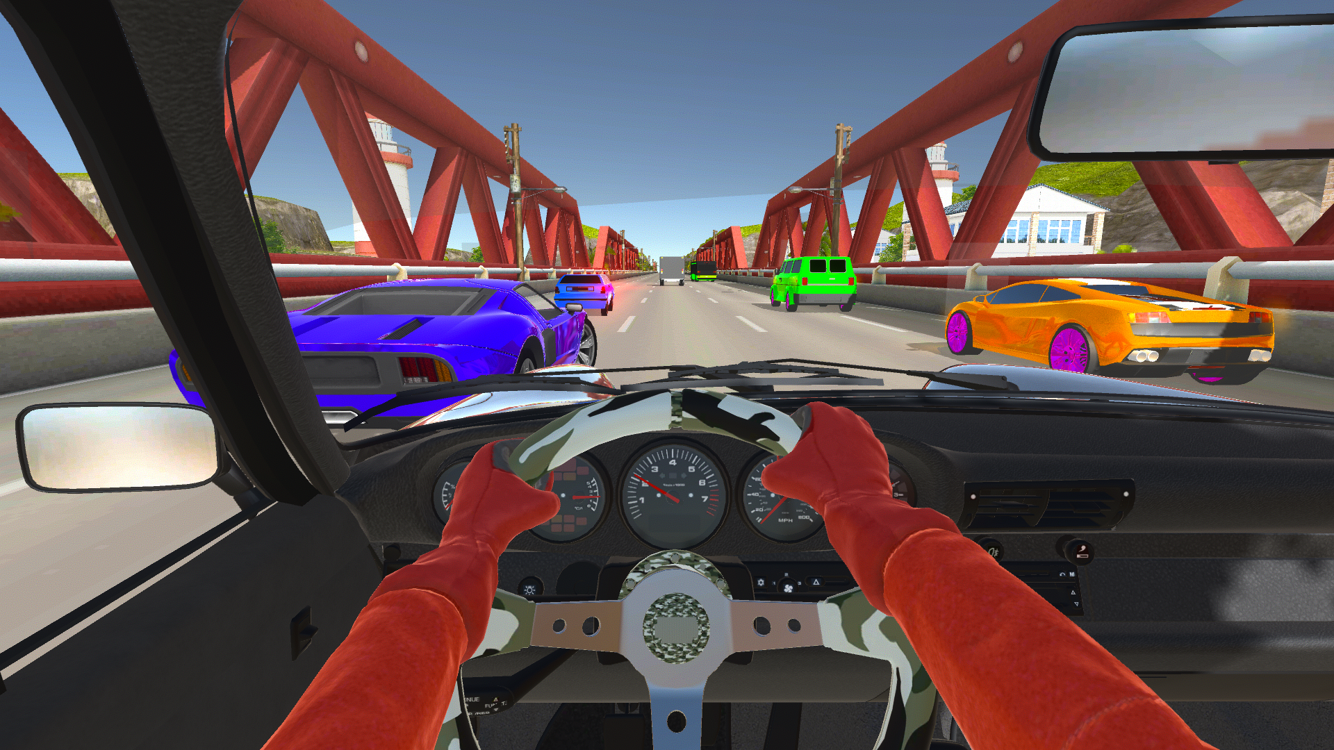 اسکرین شات 2 بازی Real Highway Car Racing Games
