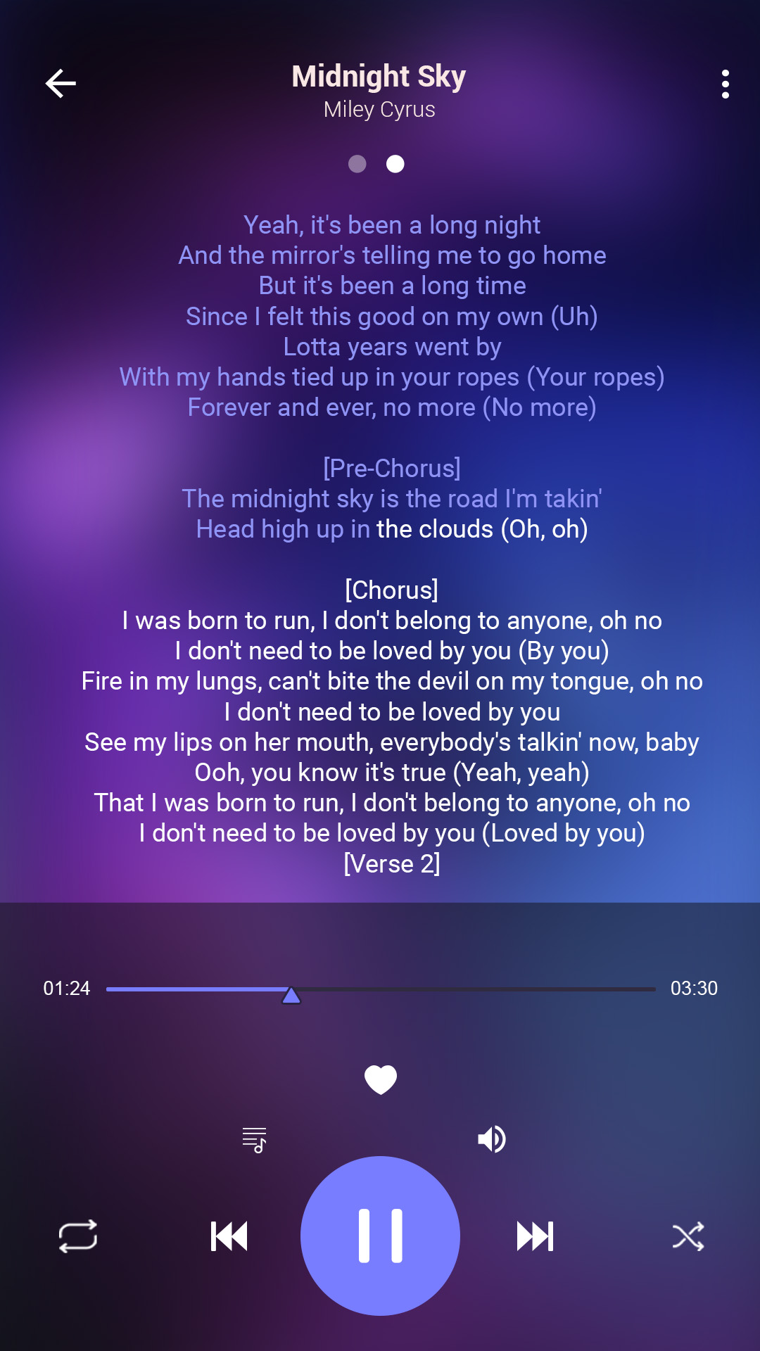 اسکرین شات 4 برنامه Mp3 player - Music player