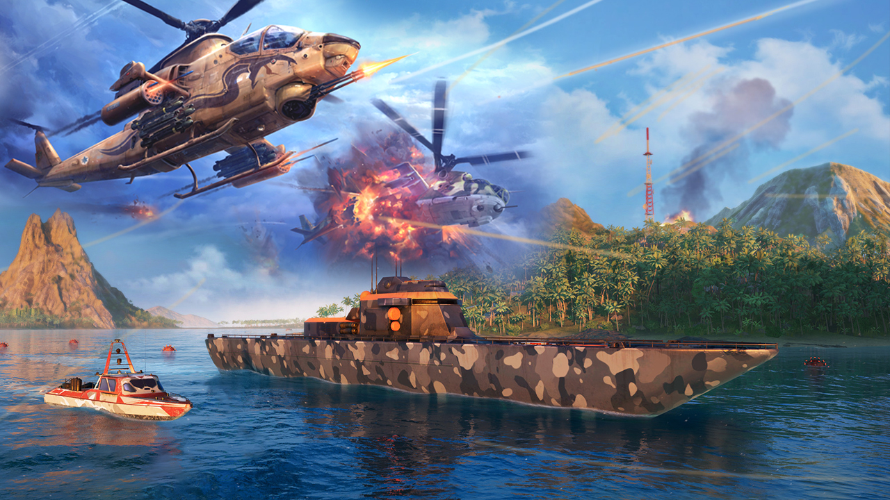 اسکرین شات 4 بازی Gunship Helicopter War game