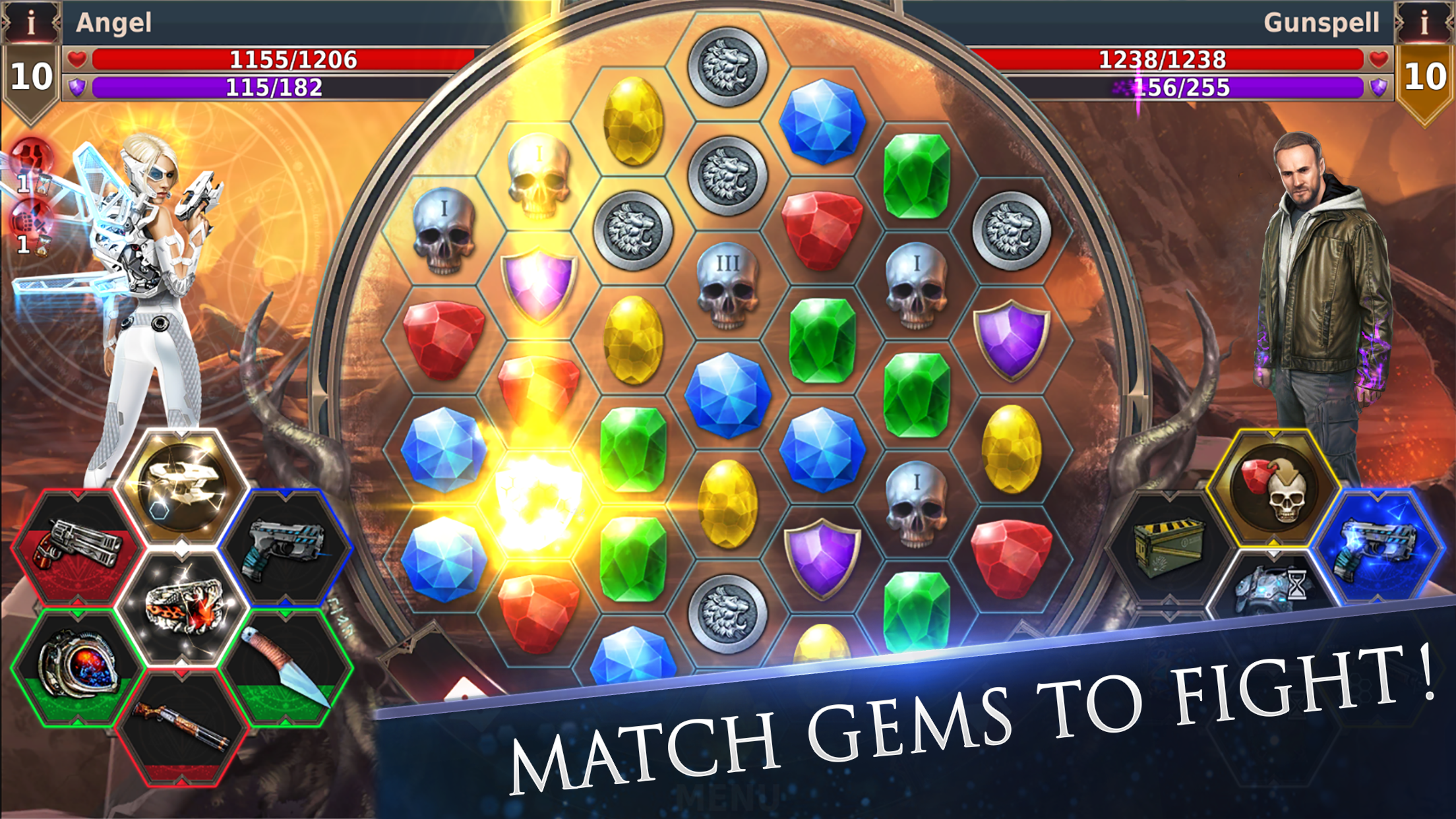 اسکرین شات 1 بازی Gunspell 2 Match Gems