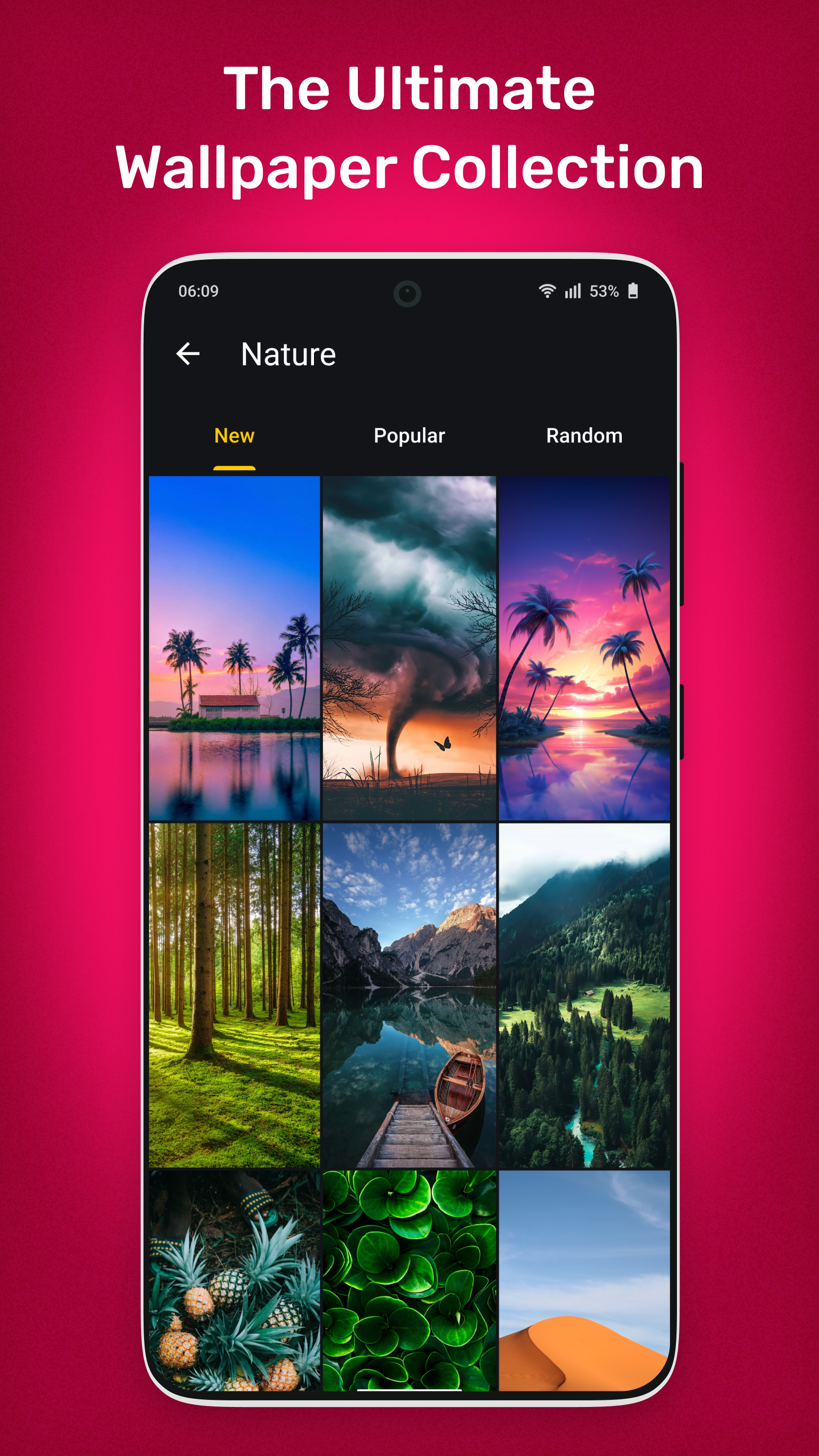 اسکرین شات 5 برنامه Wallpapers 4K, HD Backgrounds