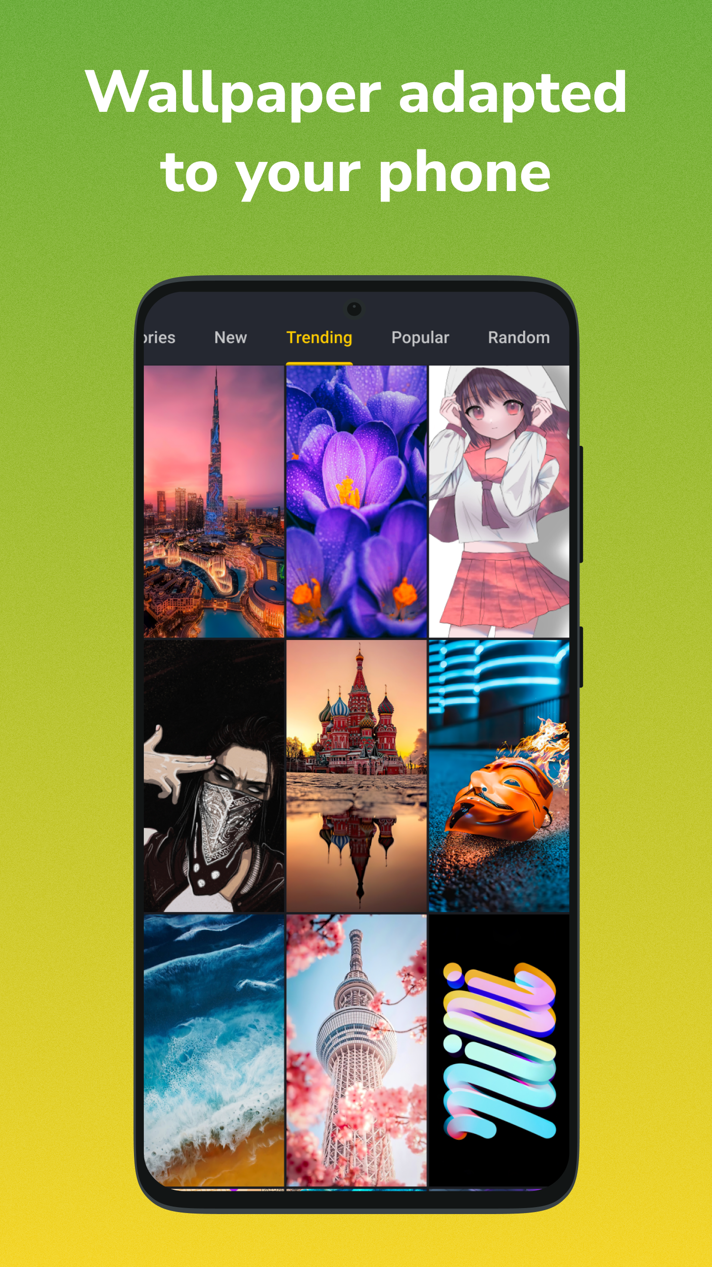 اسکرین شات 6 برنامه Wallpapers 4K, HD Backgrounds