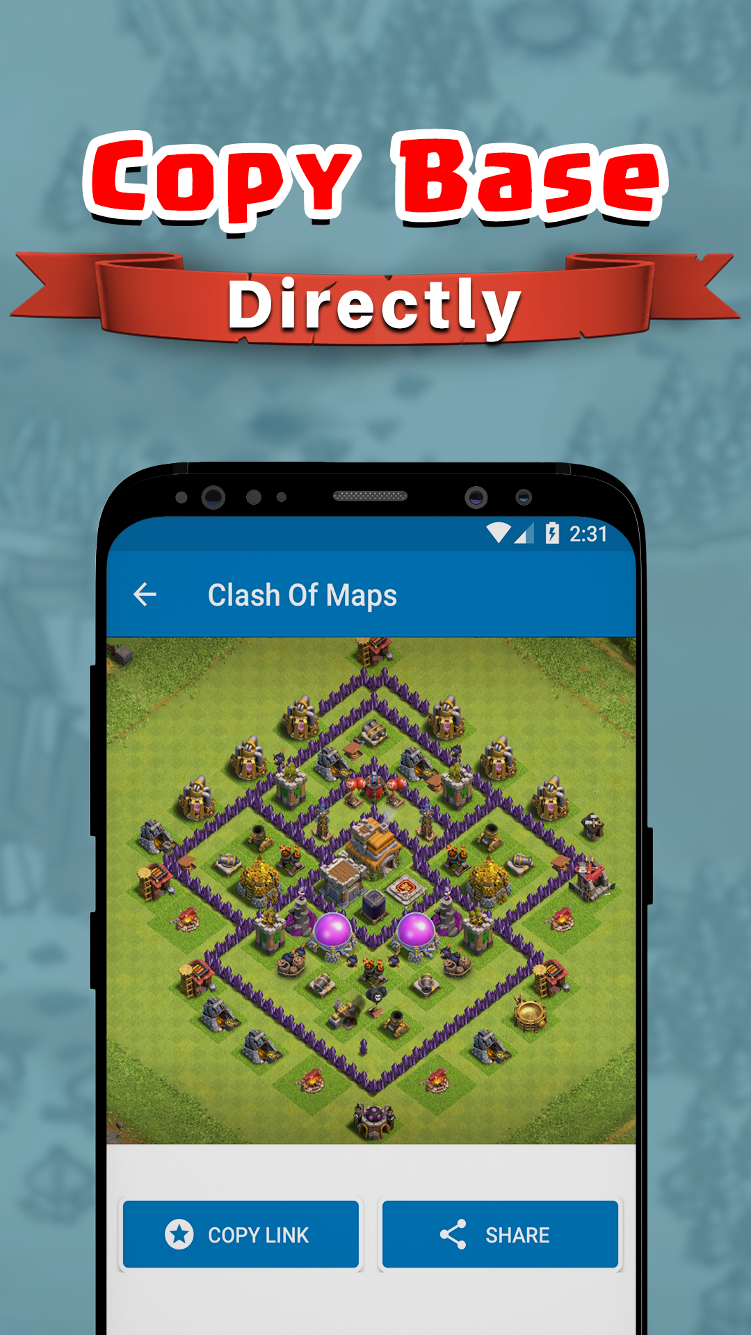 اسکرین شات 7 برنامه Clash of Maps - Base, Layouts