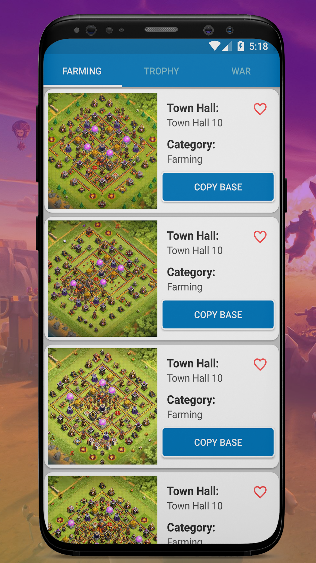 اسکرین شات 8 برنامه Clash of Maps - Base, Layouts