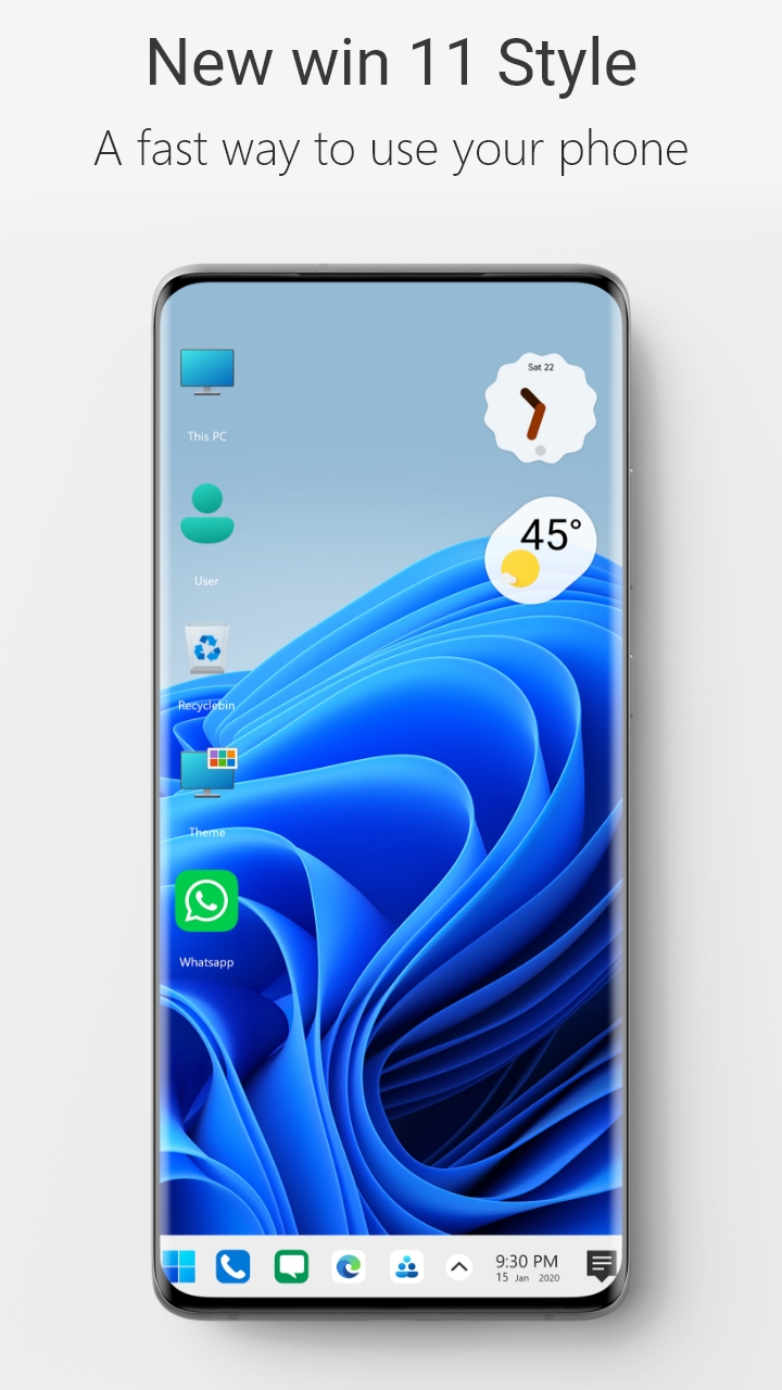 اسکرین شات 2 برنامه Computer Launcher 2