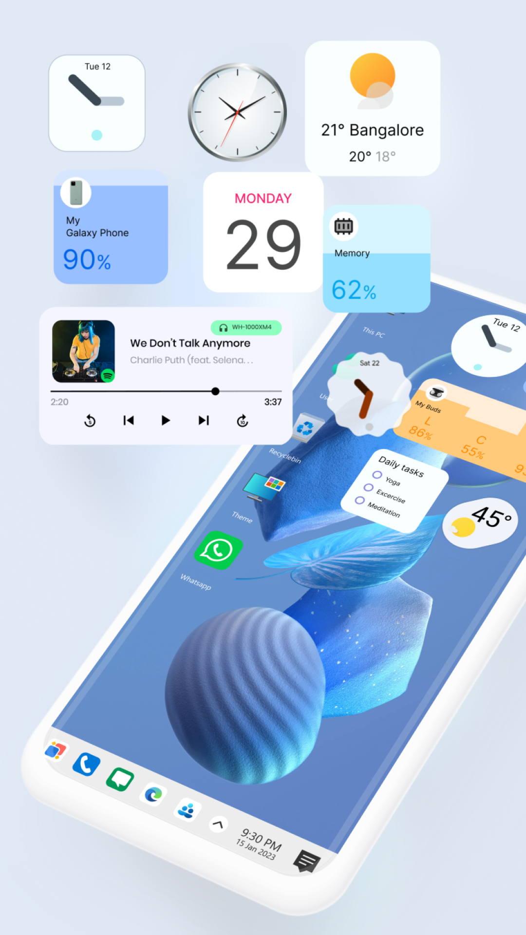 اسکرین شات 2 برنامه Win 12 Launcher