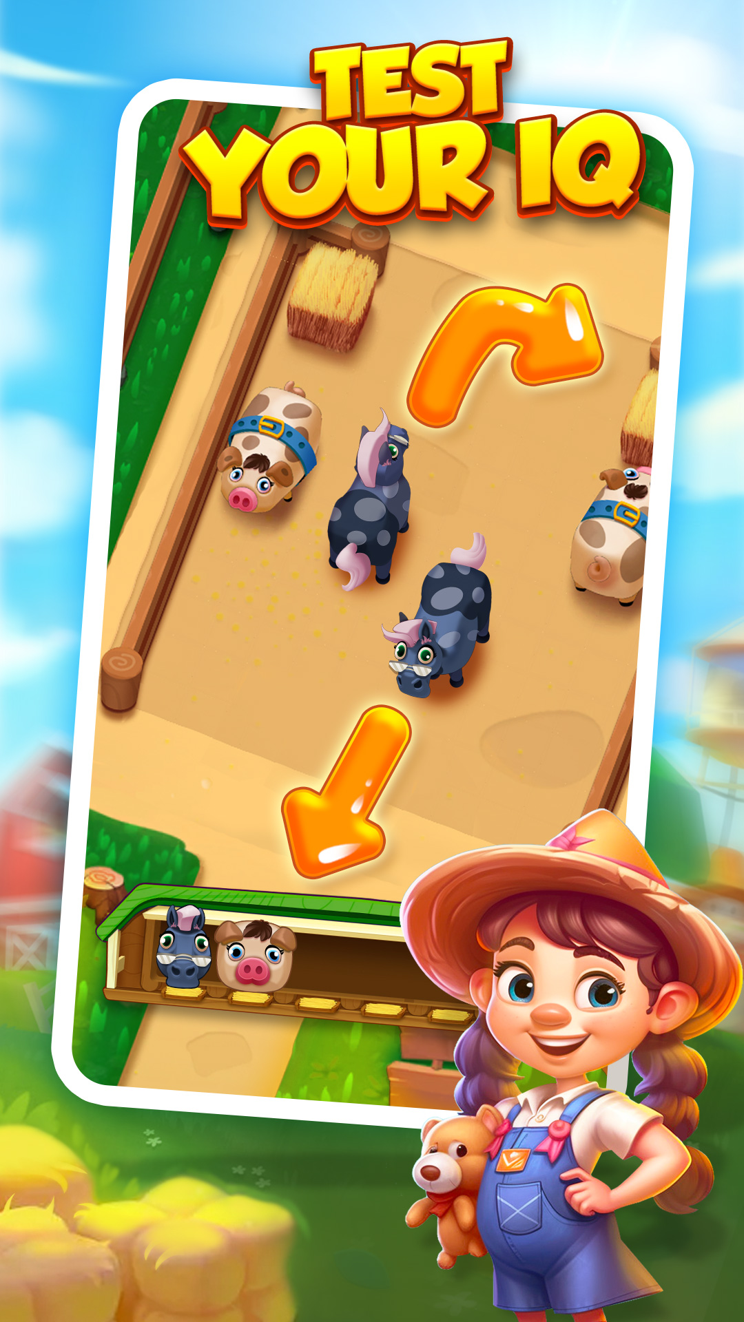 اسکرین شات 5 بازی Farm Fun - Animal Parking Game