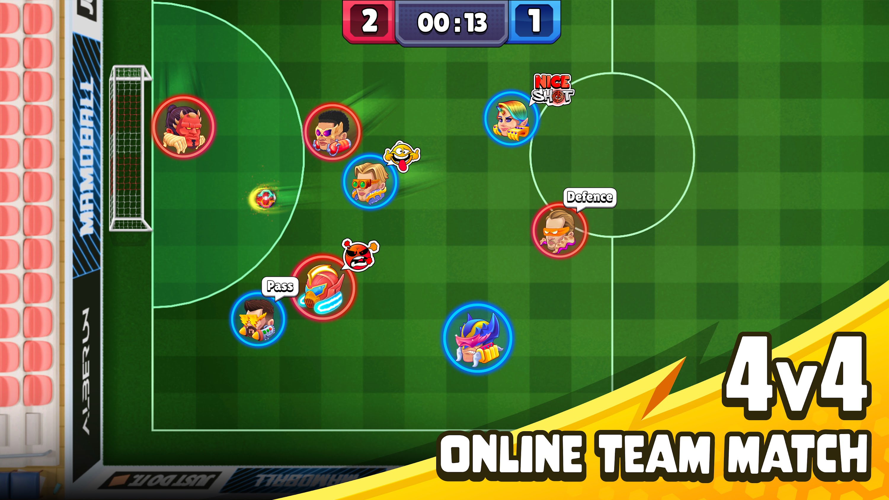 اسکرین شات 1 بازی MamoBall - Online Soccer