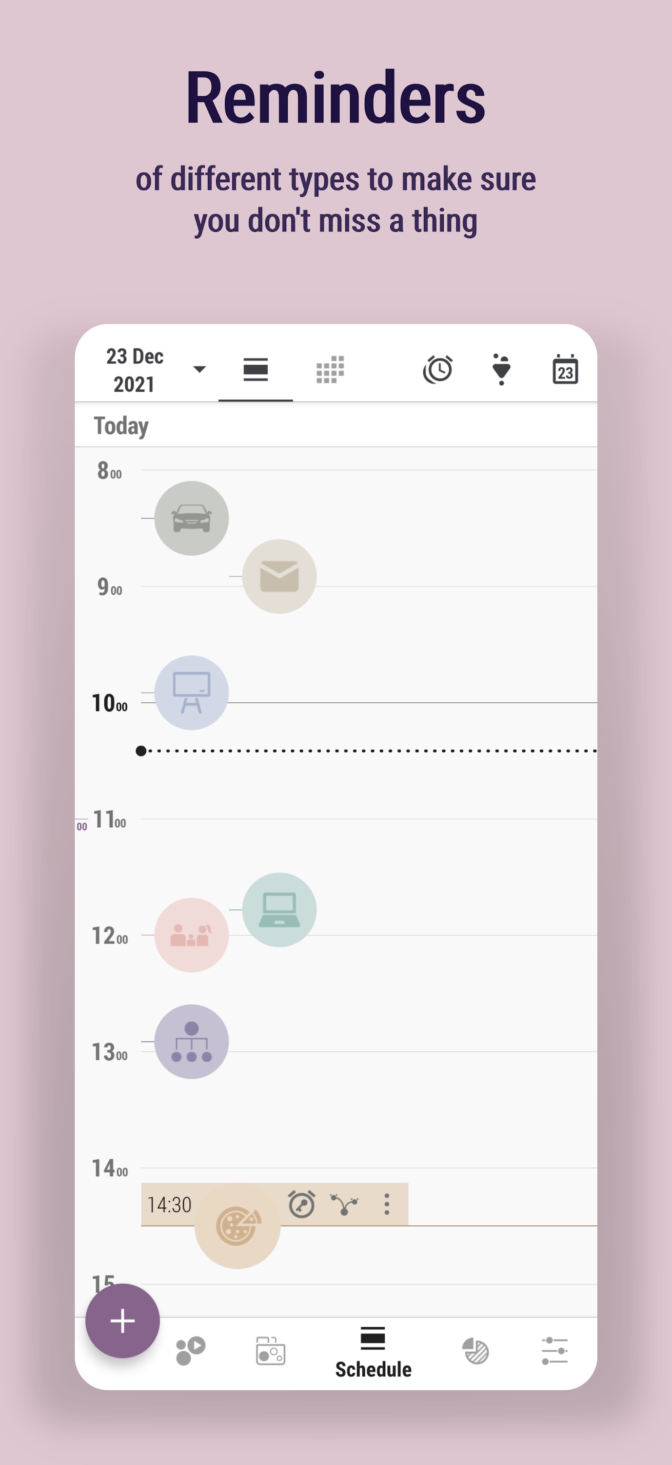 اسکرین شات 6 برنامه Time Planner: Schedule & Tasks