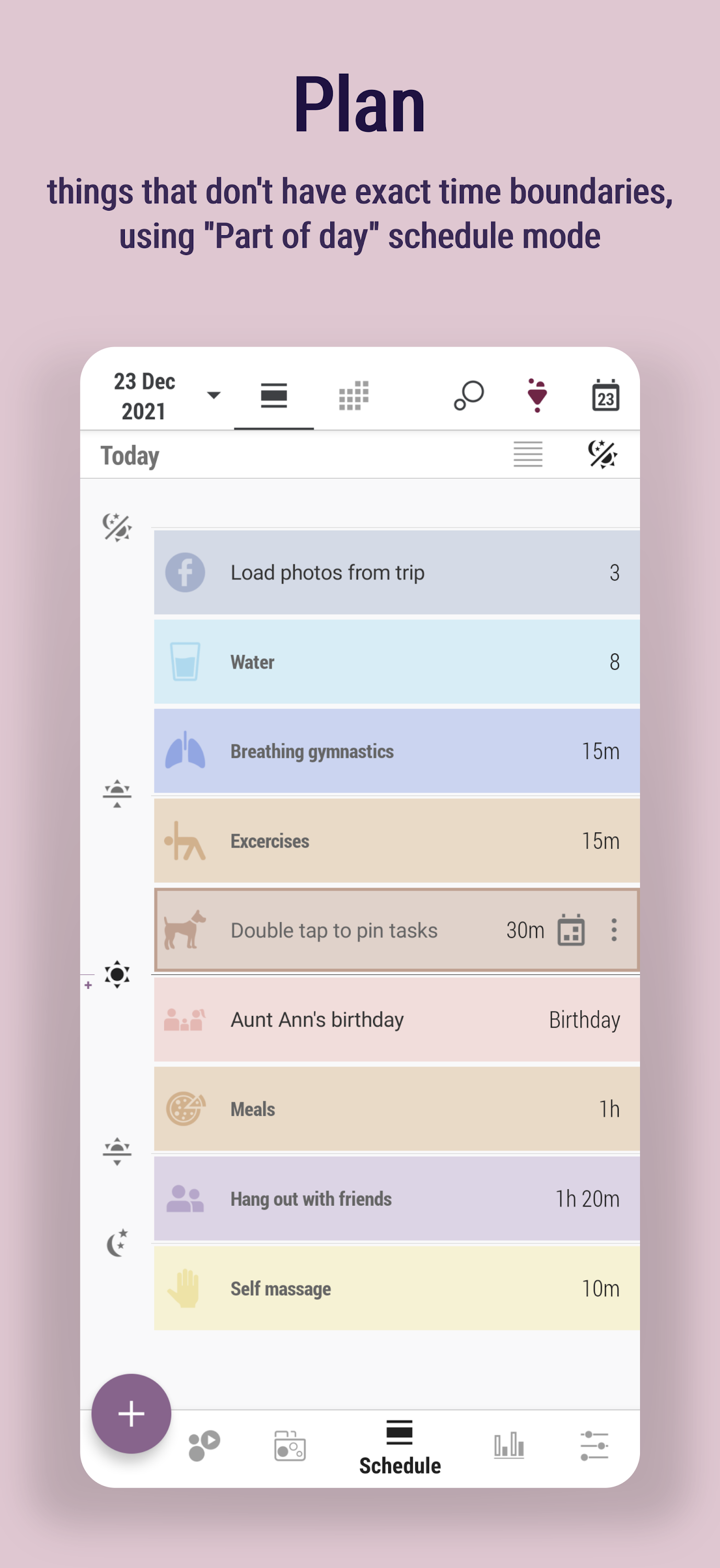 اسکرین شات 5 برنامه Time Planner: Schedule & Tasks