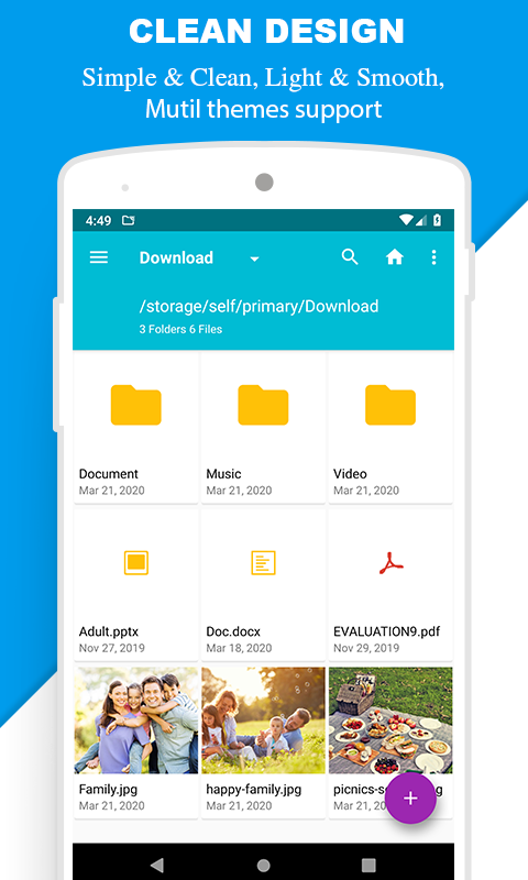 اسکرین شات 2 برنامه Files Manager - File Browser