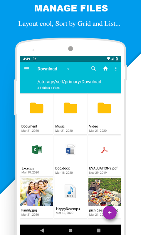 اسکرین شات 3 برنامه Files Manager - File Browser