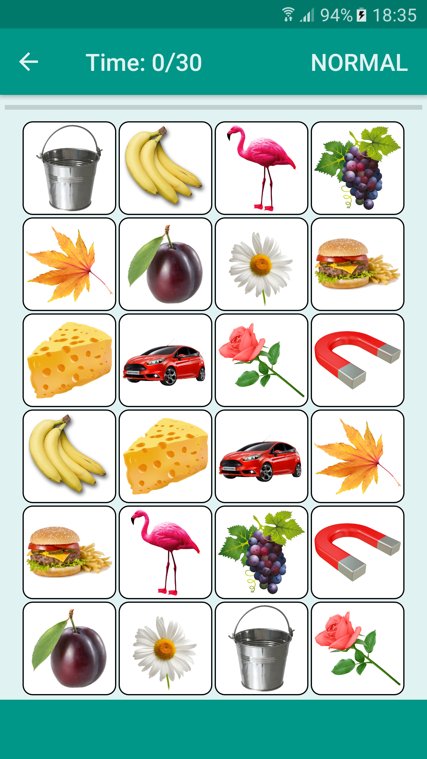 اسکرین شات 1 بازی Brain game. Picture Match.