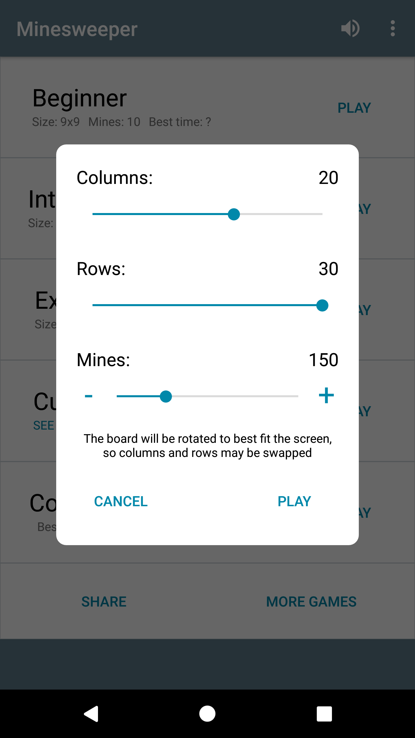اسکرین شات 6 بازی Minesweeper