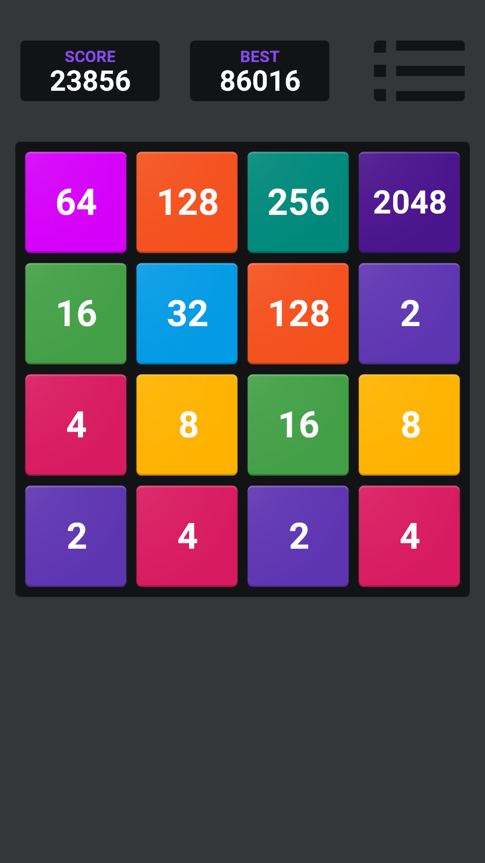 اسکرین شات 8 بازی 2048