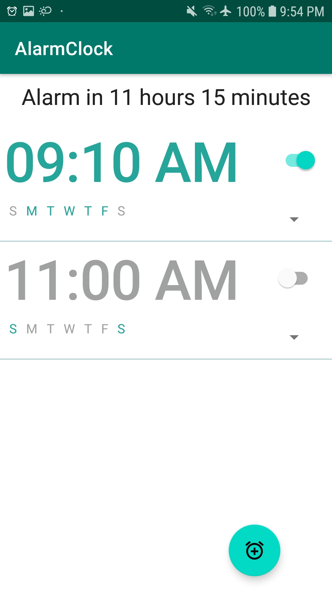 اسکرین شات 1 برنامه Radio Alarm Clock