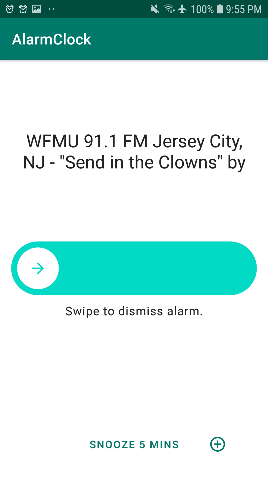 اسکرین شات 2 برنامه Radio Alarm Clock