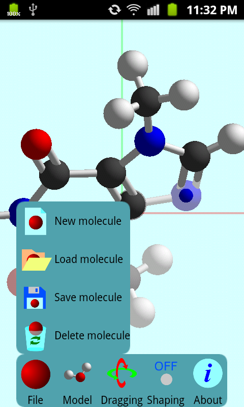 اسکرین شات 1 برنامه Molecular Constructor
