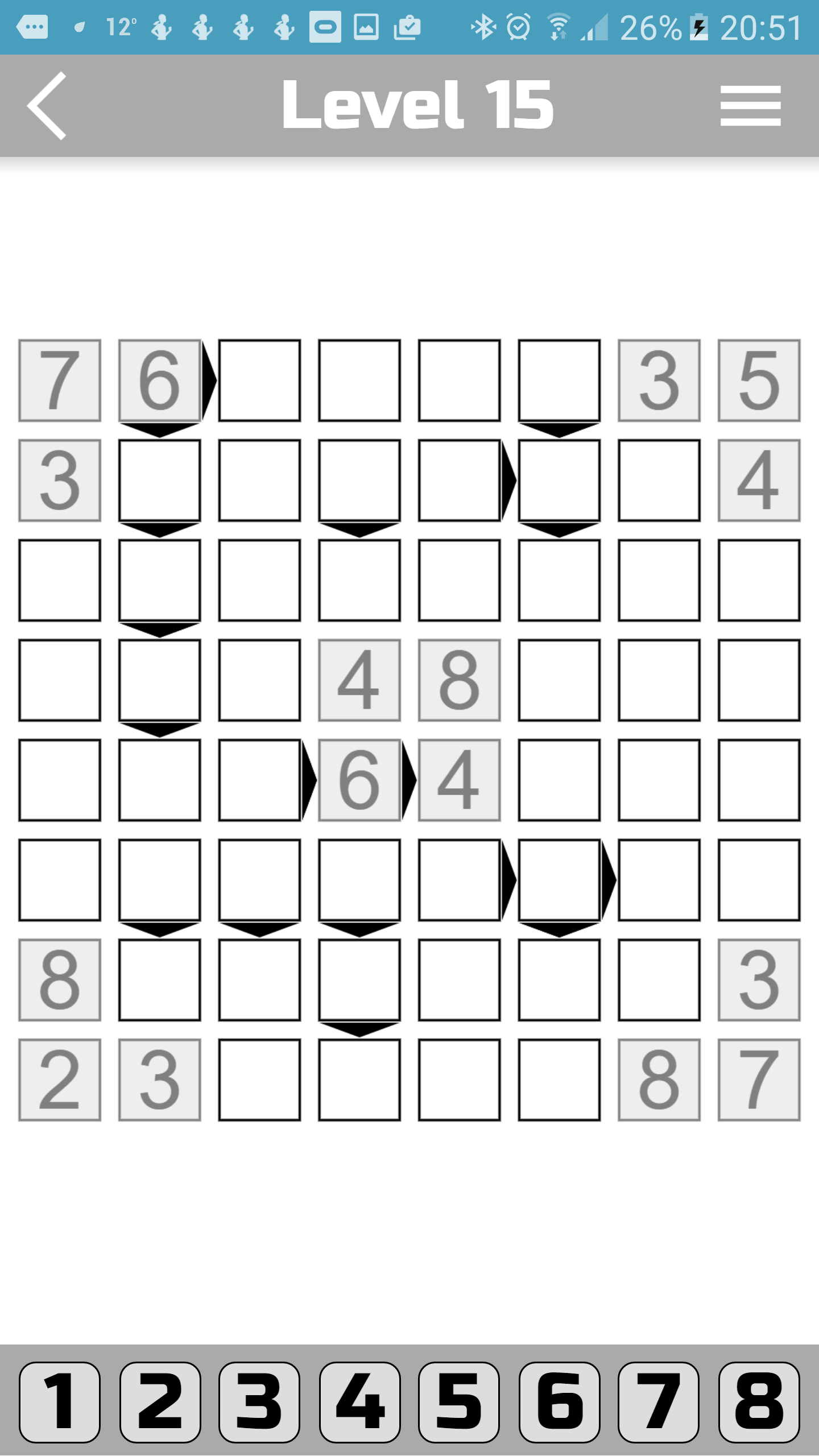 اسکرین شات 4 بازی Futoshiki