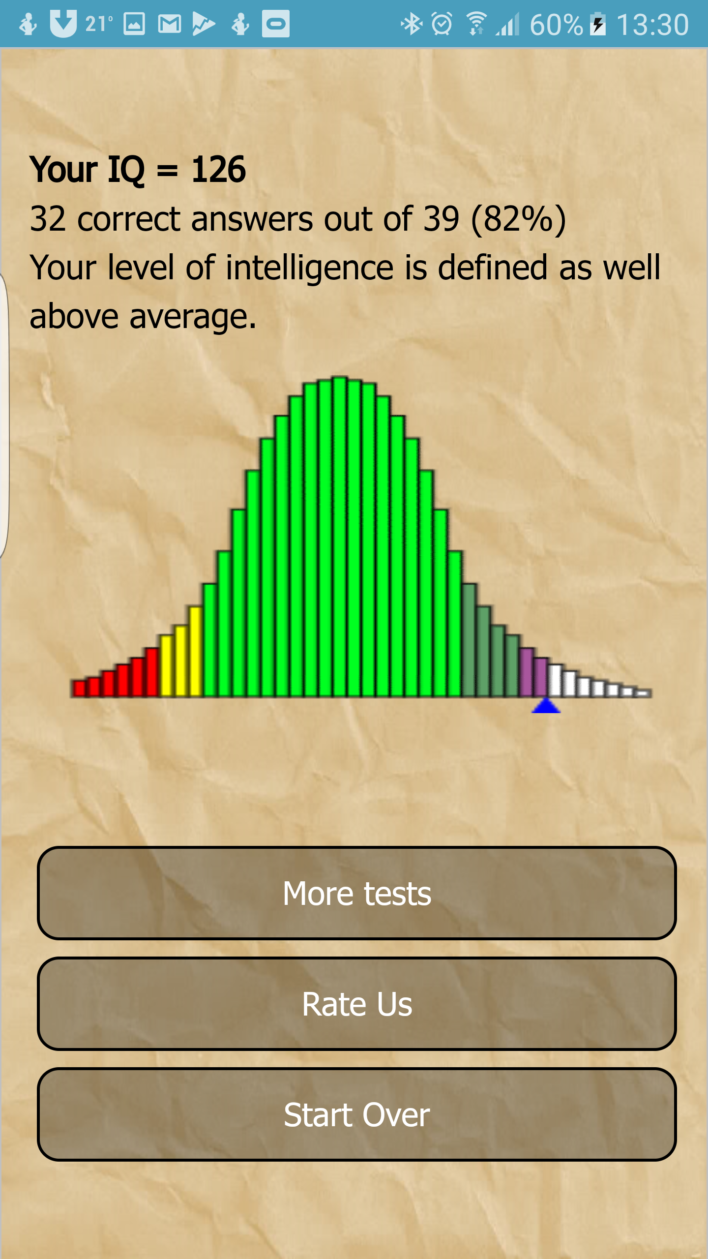 اسکرین شات 3 برنامه IQ Test