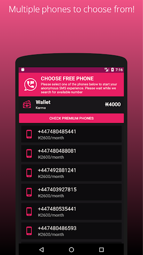 اسکرین شات 1 برنامه AntiPhone -Anonymous SMS