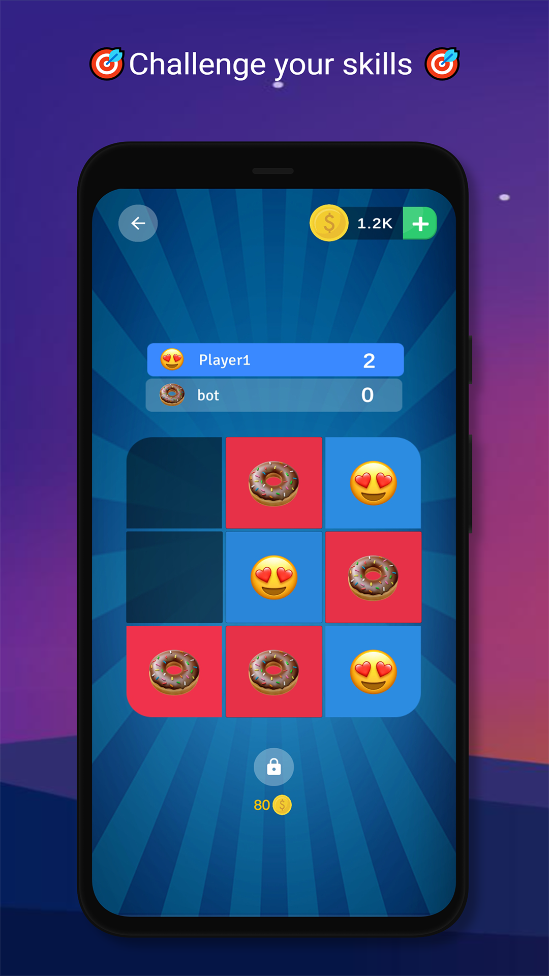 اسکرین شات 4 بازی Tic Tac Toe : XO Emoji