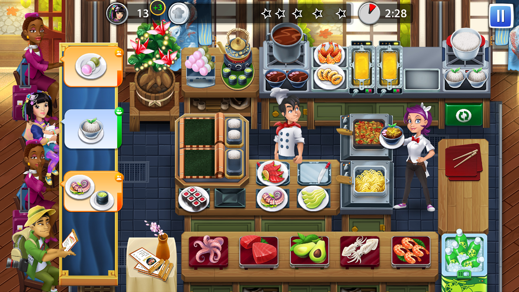 اسکرین شات 7 بازی Cooking Stars: Restaurant Game