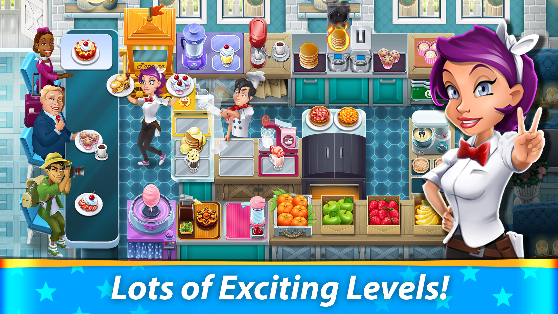 اسکرین شات 5 بازی Cooking Stars: Restaurant Game