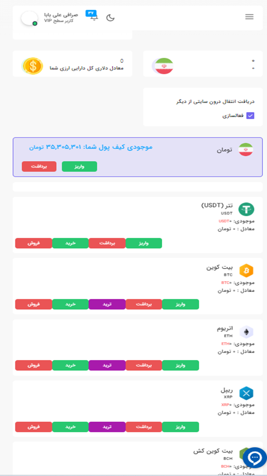 اسکرین شات 2 برنامه ‏صرافی علی بابا