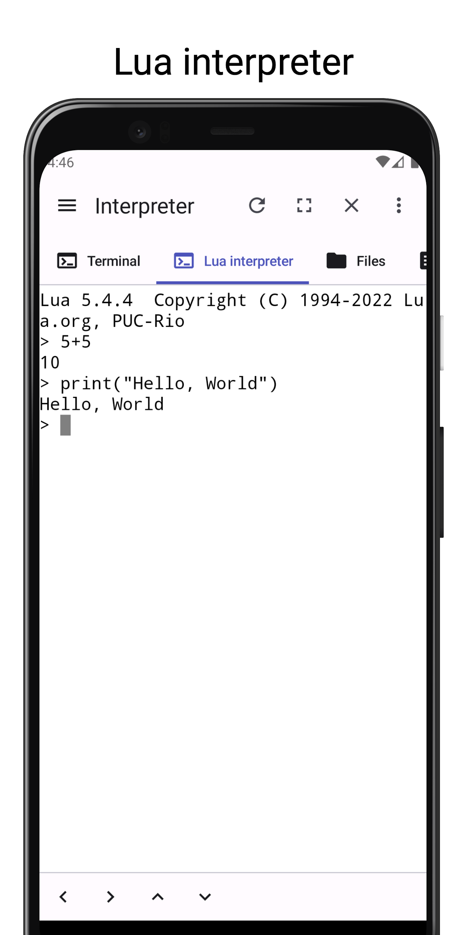 اسکرین شات 4 برنامه LuaDroid - ide for lua