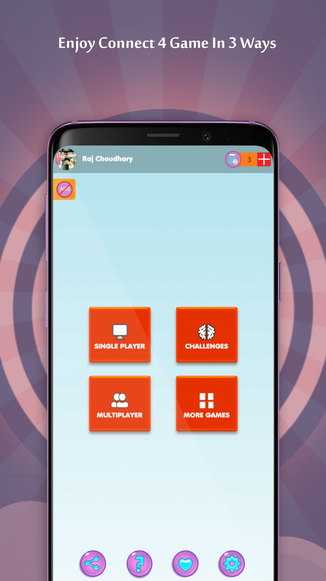 اسکرین شات 2 بازی 4 In A Row Online & Offline