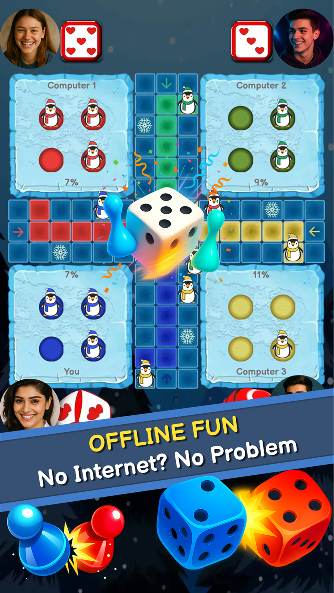 اسکرین شات 3 بازی Ludo Offline