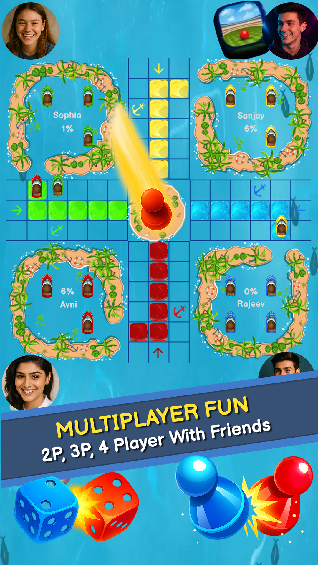 اسکرین شات 5 بازی Ludo Offline
