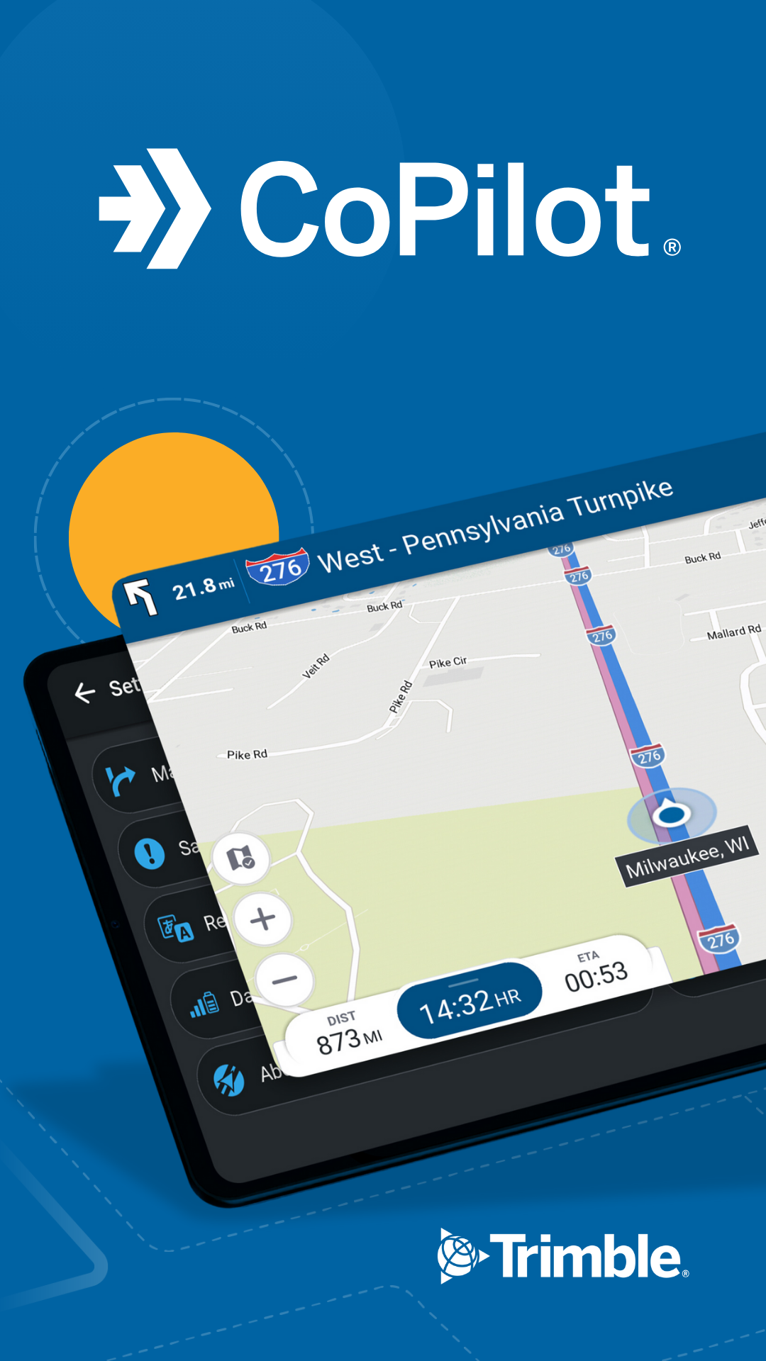 اسکرین شات 1 برنامه CoPilot GPS Navigation
