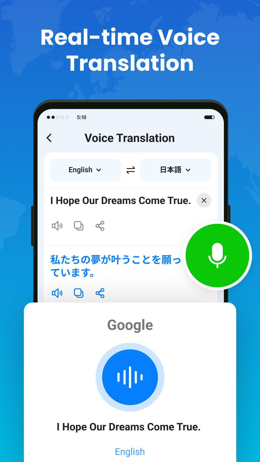 اسکرین شات 3 برنامه Go Translate - Talk to World