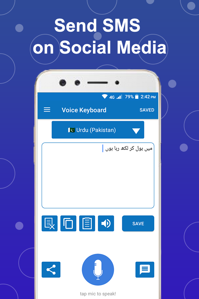 اسکرین شات 5 برنامه Easy Voice Typing Keyboard