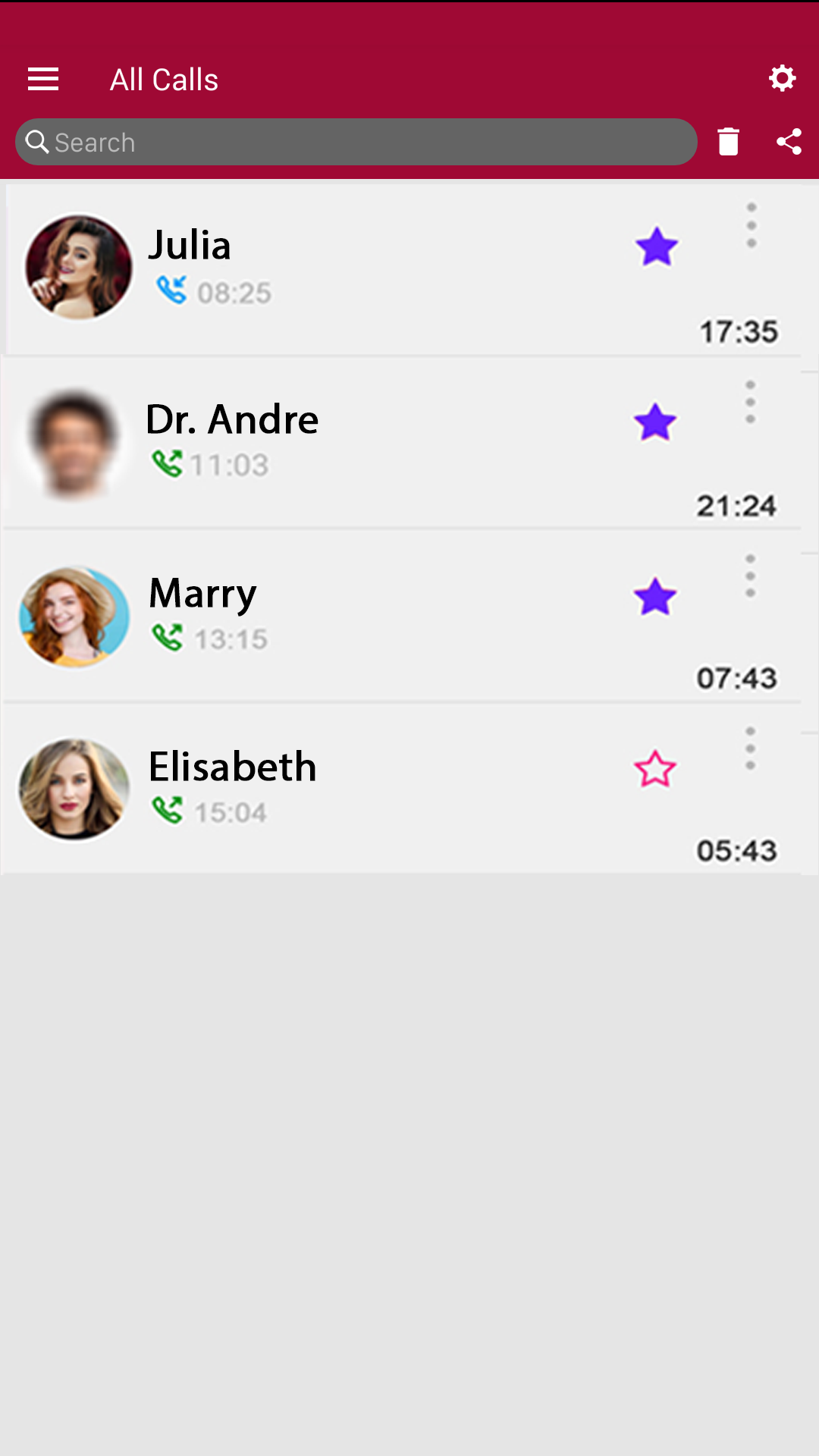 اسکرین شات 6 برنامه call recorder