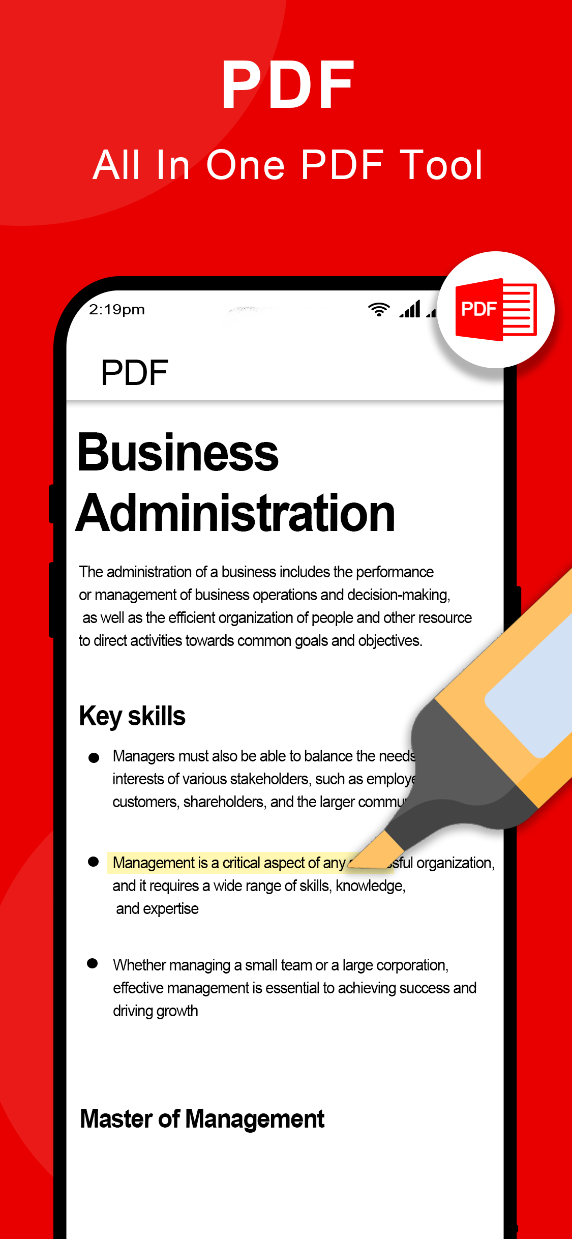 اسکرین شات 2 برنامه PDF Reader - Docs Viewer