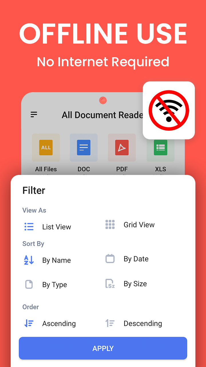 اسکرین شات 8 برنامه Document Reader: PDF, Word Doc