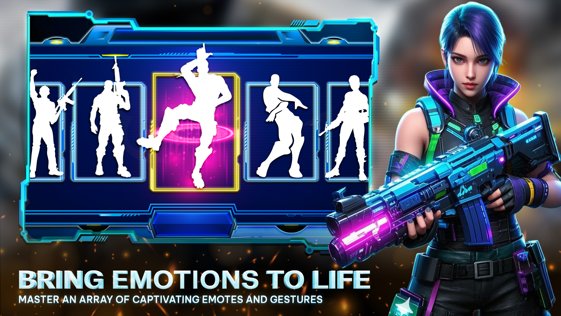 اسکرین شات 4 برنامه Emotes Viewer Skin