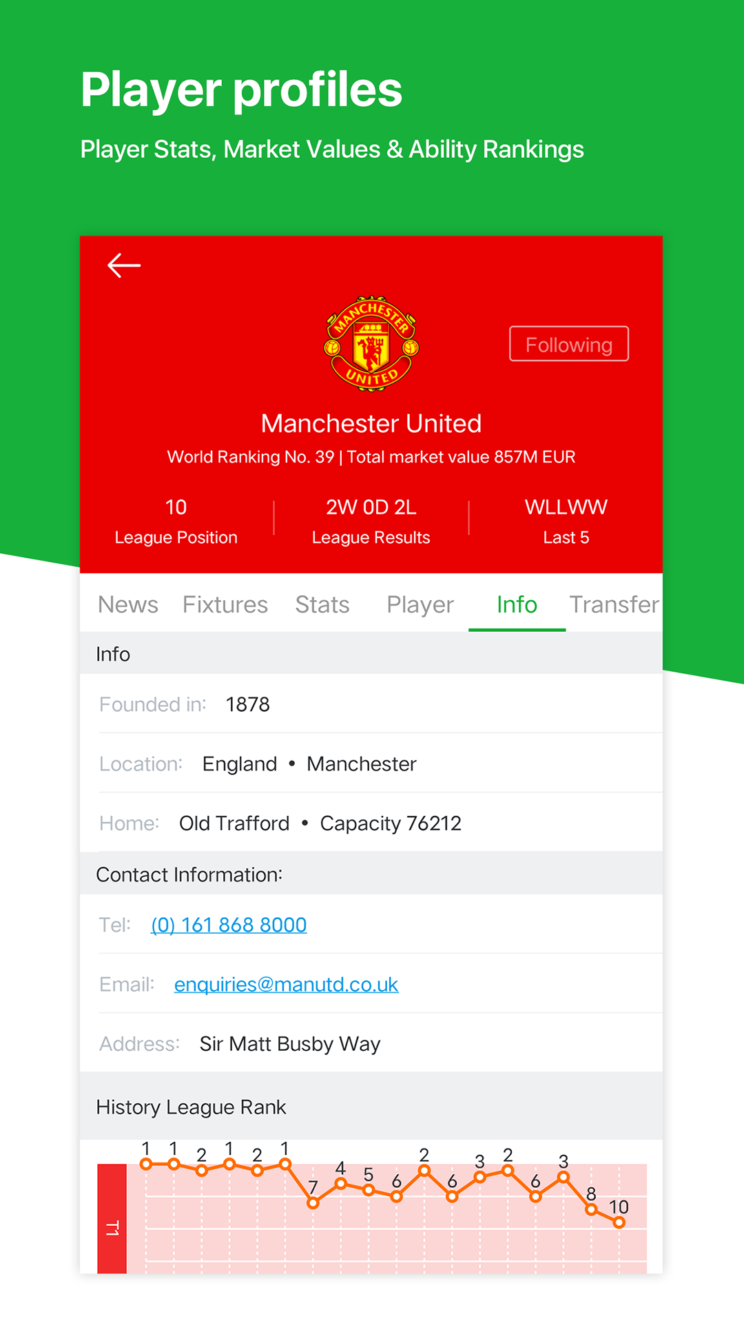 اسکرین شات 5 برنامه All Football - News & Scores