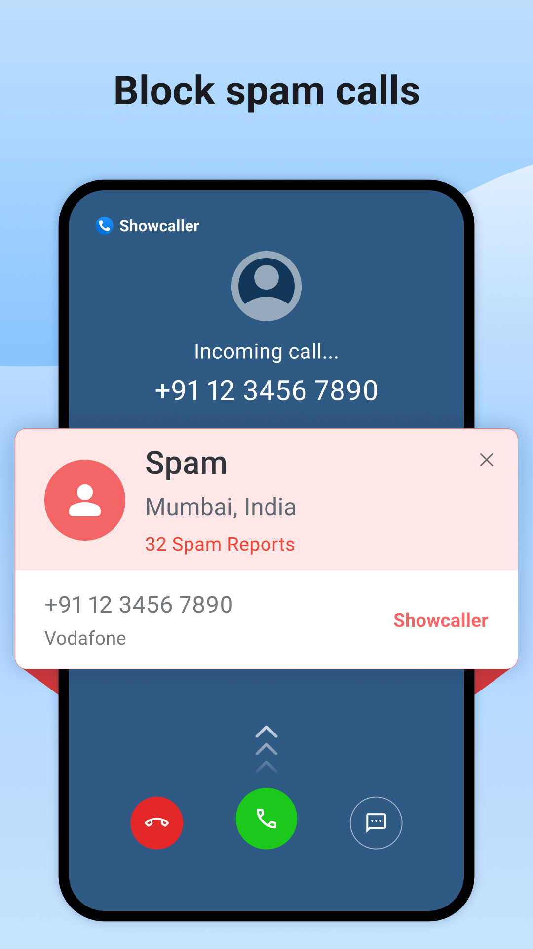 اسکرین شات 2 برنامه Showcaller: Caller ID & Block