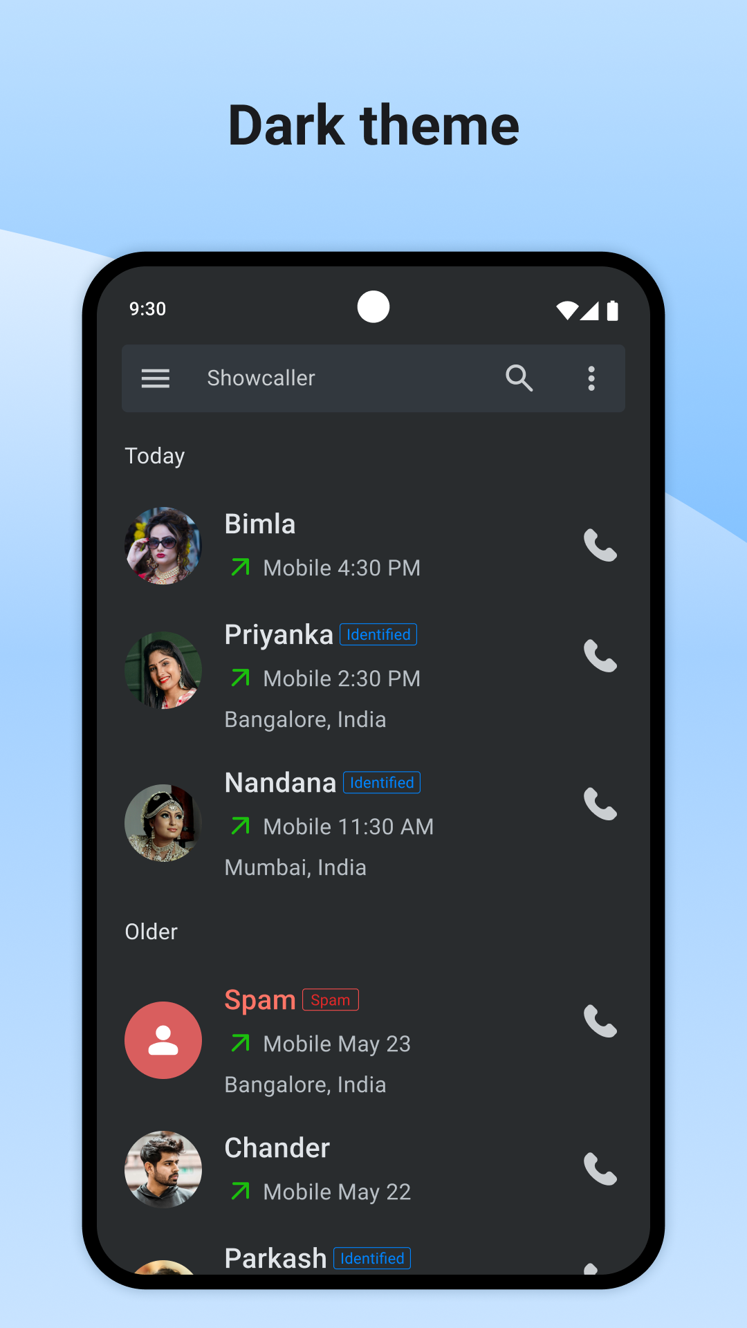 اسکرین شات 8 برنامه Showcaller: Caller ID & Block