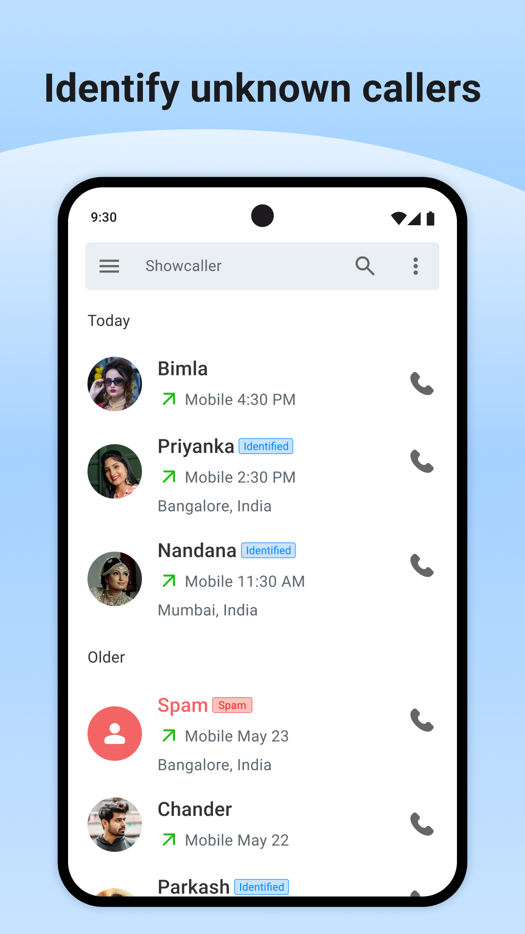اسکرین شات 4 برنامه Showcaller: Caller ID & Block